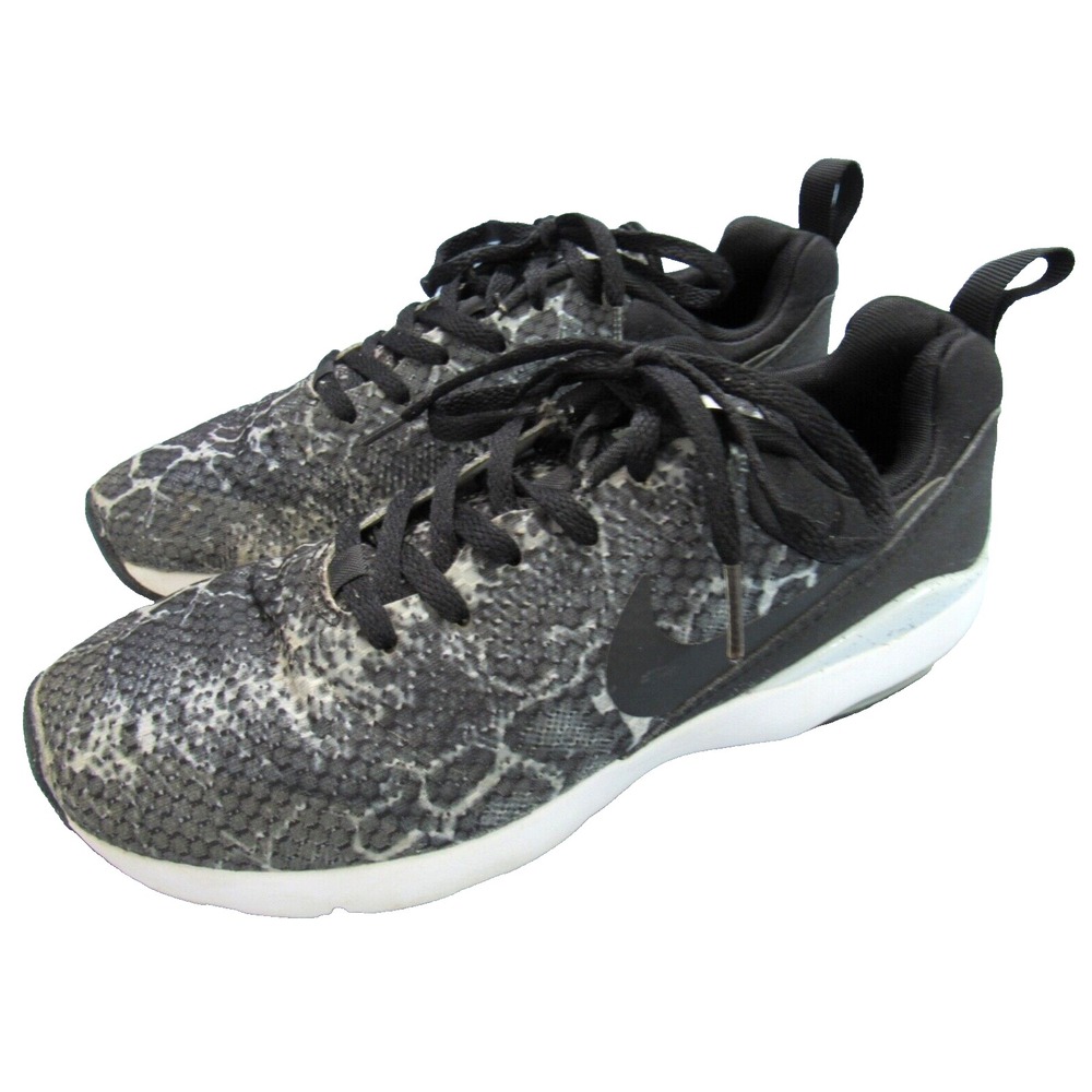 NIKE AIR MAX Siren Pure GRAY/BLACK Snake MESH Lace-Up RUNNING SHOES SNEAKERS 7.5